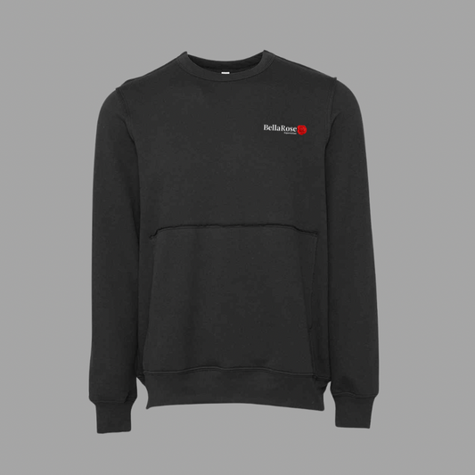 Charcoal Raw Crew Neck Pullover